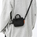 Unisex Nylon Solid Color Molle Shoulder Bag Casual Zipper Messenger Bag