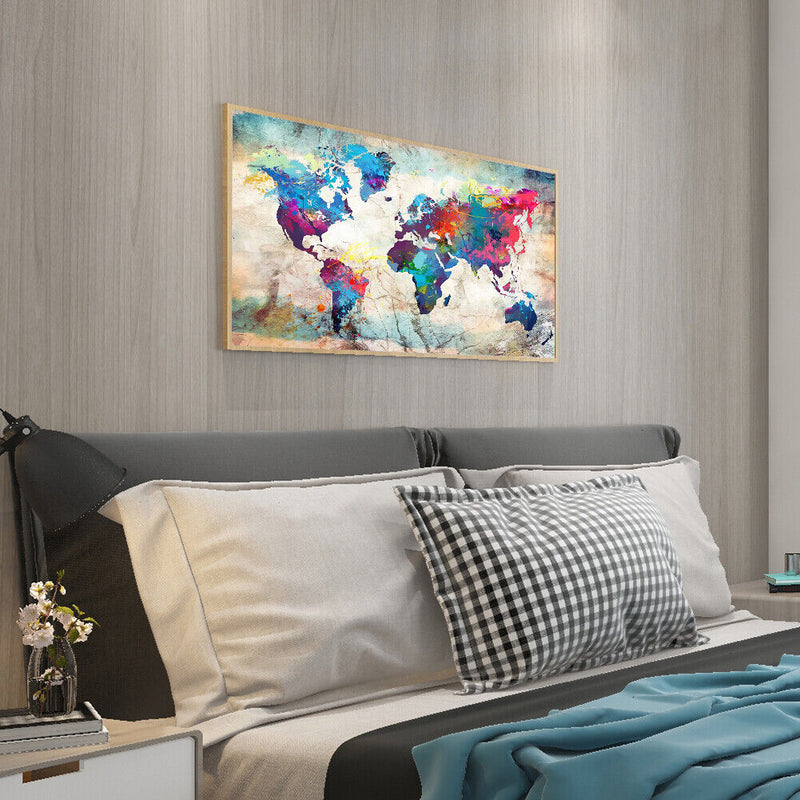 World Map 5D DIY Diamond Painting Full Round Embroidery Living Room Decoration