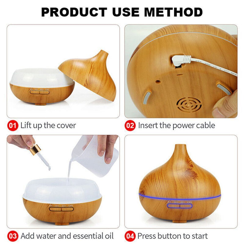 Essential Oil Diffuser Humidifier Aromatherapy Lamp Fragrance Diffuser
