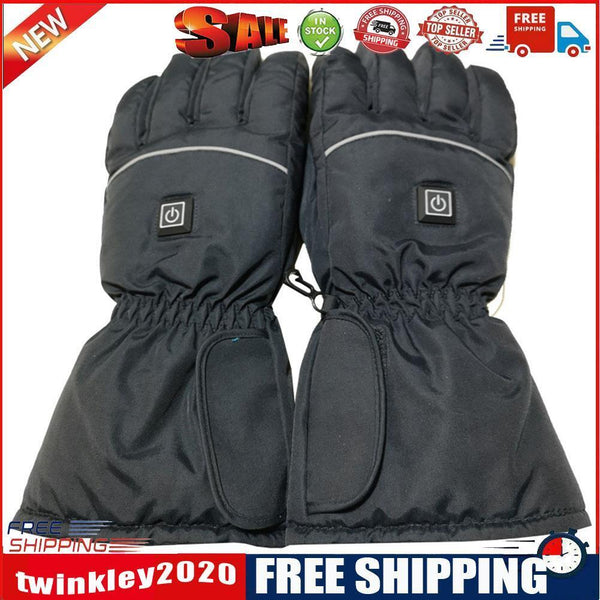 2pcs Winter Cycling Electric Heated Gloves 3-Gear Adjustable Hand Warmer