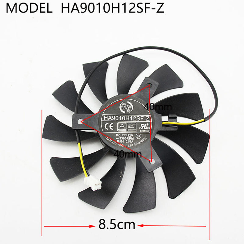 GPU Cooling Fan HA9010H12F-Z for MSI RX560 GTX1050/1050ti Aero ITX Accessories