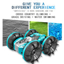 RC Stunt Car - 2.4G 2 Sided Remote Control Car for Kids - Waterproof (Cyan)