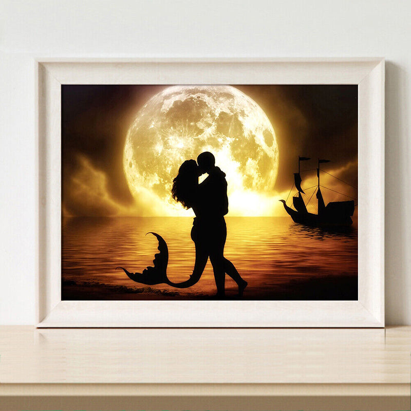 Couple 5D Full Square Drill Diamond Painting DIY Cross Stitch Wall Embroide