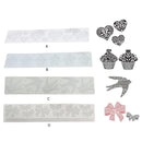 Lace Silicone Sugarcraft Mold Fondant Mat Pastry Cake Decorating Tools (D)
