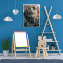 Full Embroidery Stamped Wolf Pattern 11CT Eco-Cotton Cross Stitch Crafts Ki