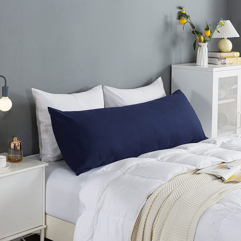 Full Body Pillowcase Sleeper Breathable Long Bed Throw Pillow Cover (Blue)