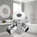 Toilet Switch 3-Way Connector Diverter Valve T-adapter Shower Head Shunt