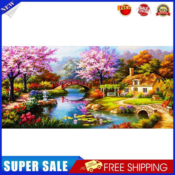 Bridge Water Oil Paint By Numbers Kits Canvas Picture Wall Art DIY Craft