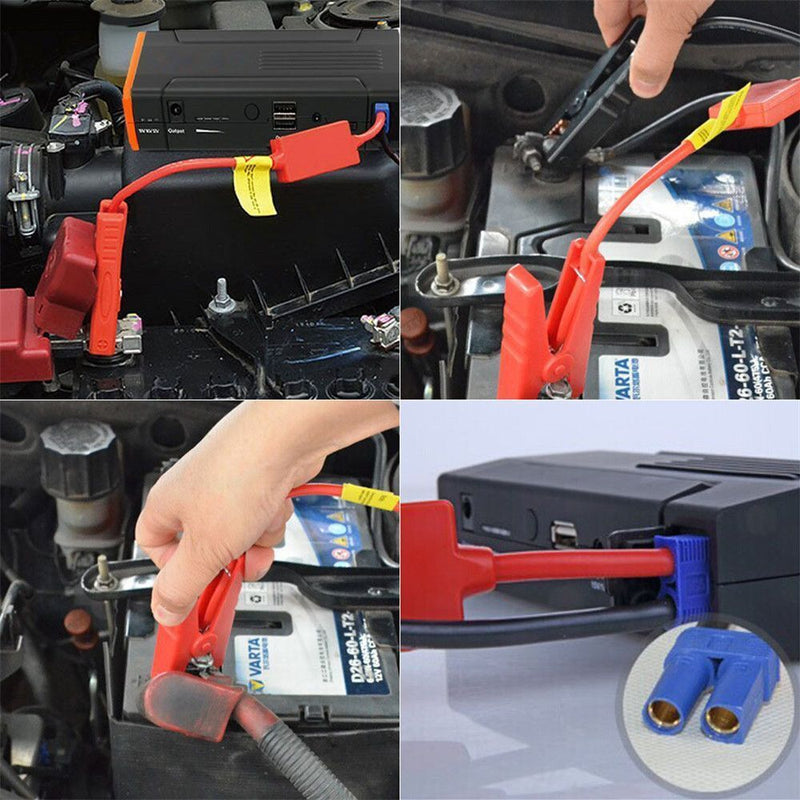 Battery Jumper Starting Power Cable Alligator Clamps with EC5 Booster Connector