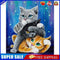 Stacking Cats Oil Paint By Numbers Kit DIY Acrylic Painting on Canvas Decor