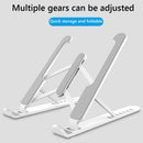 Laptop Support Holder Foldable Notebook Tablet Cooling Stand (White) Newly