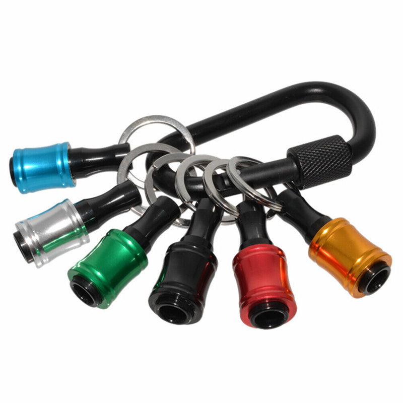 6pcs Aluminum Alloy 1/4 Batch Head Socket Portable Socket Lightweight Hand