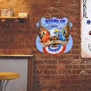 Shield Shape Independence Day Eagle Metal Plate Tin Sign Wall Plaque Poster