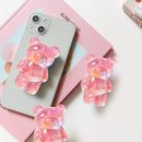 Cellphone Bracket 360-degree Free Rotation Bear-shaped Mobile Phone Finger Stand