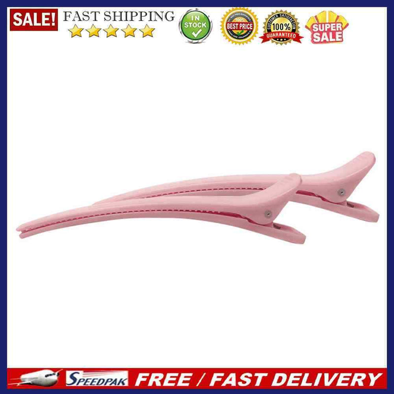 2pcs Hairdressing Alligator Crocodile Clips Hair Styling Duck Mouth Hairpin