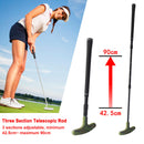 Golf Putter 2 Way Right Left Handed Telescopic Golf Training Putter (Black)
