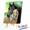 Fine Horse Oil Paint By Numbers Kit DIY Frameless Drawing Picture for Adults
