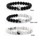 Couple Accessories Braided Hand Rope Wristband Bracelet Yin Yang Charm Pendant