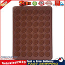 48 Holes Silicone Macaron Mold Non Stick DIY Fondant Pastry Baking Mat (B) Newly