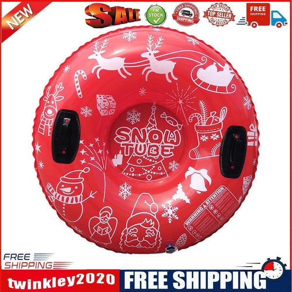 PVC Inflatable Skiing Ring Snow Sled Tube Circle Winter Outdoor Sports Toys