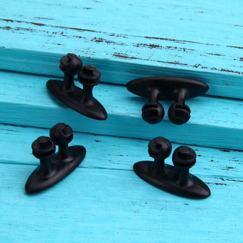 8Pcs Car Interior Clip Earphone Cable Clip Arrangement Panel Clamp(Black)