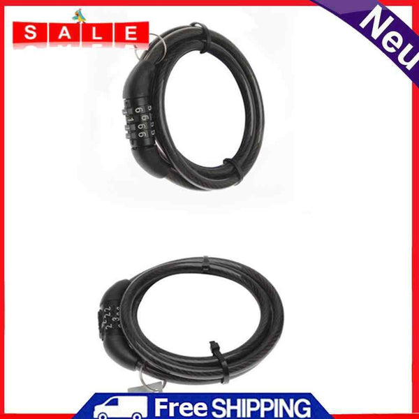 Bike Lock Code Steel Wire Electrical Cable Theft Protection Bicycle Cycling Locks