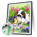 Easter Bunny Oil Paint By Numbers Kits Canvas DIY Wall Art Craft Home Decoration