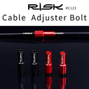 2pcs RISK Bicycle Road Mountain Bike Cable Adjuster Bolts Shift Cable Cap Scr