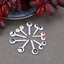 10pcs Mini Cartoon Eyes Fruit Fork Child Lunch Box Decor Dessert Toothpick Newly