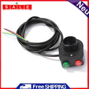 2 in 1 Electric Scooter Headlight Taillights Horn Switch E-Bike Head Rear Light