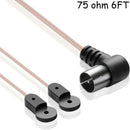 FM Antenna 75 Ohm F Type Male Plug For Home Radio Signal Sale Receiver H9G3