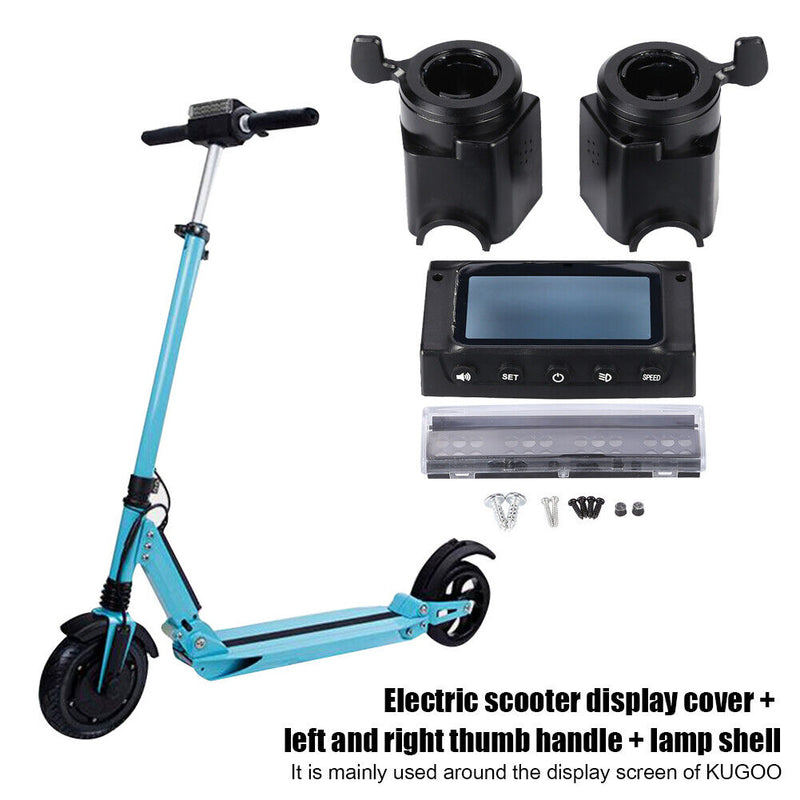 Electric Scooter Screen Cover + 2 Thumb Handle + Lamp Shell for Kugoo S1 S2 S3