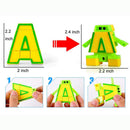 26Pcs English Letters Robot Deformation Alphabet Transformations Puzzle Toys