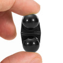 10x Fishing Double Rattle Attractor Fish Bite Alarm Bell Beads (Black)