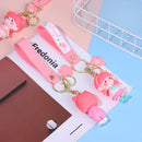 Car Pendant Backpack Pendant Pink Sakura Wristband Key Ring Keychain