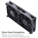 USB Quiet Heat Cooling Dual Cooler Fan for Wireless Router Set-Top Box Heatsink