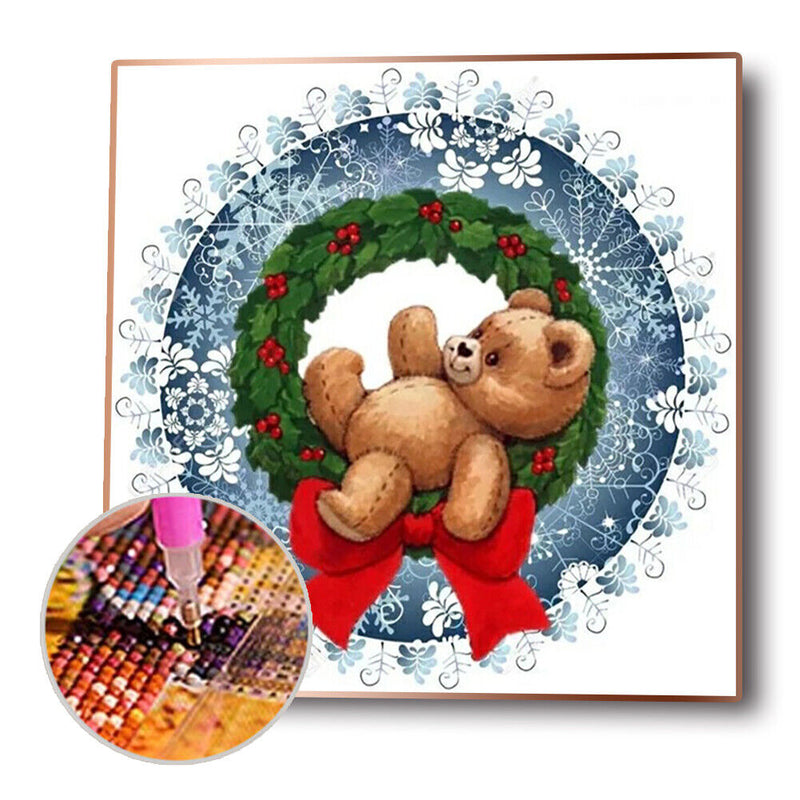 Full Drill Diamond Painting Xmas Animal Embroidery Rhinestone Art (JH043) Newly