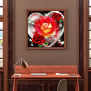 5D DIY Full Square Drill Diamond Painting Rose Heart Rhinestone Artwork Kit