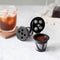 6x Refillable Capsule Coffee K-cup Filter Coffeeware for Keurig (Black)
