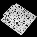 Star Hollow Lace Ruler Embossing Theme Template DIY Photo Album Drawing Tool