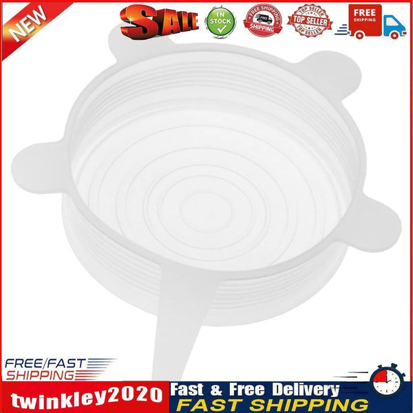 Heat Resistant Reusable Stretch Silicone Lids Food Wrap Bowl Cover (9.8cm) Newly