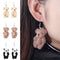 Drop Ear Stud Stud Earrings Dangle Cartoon Bear Panda Ear Clip Animal Earrings
