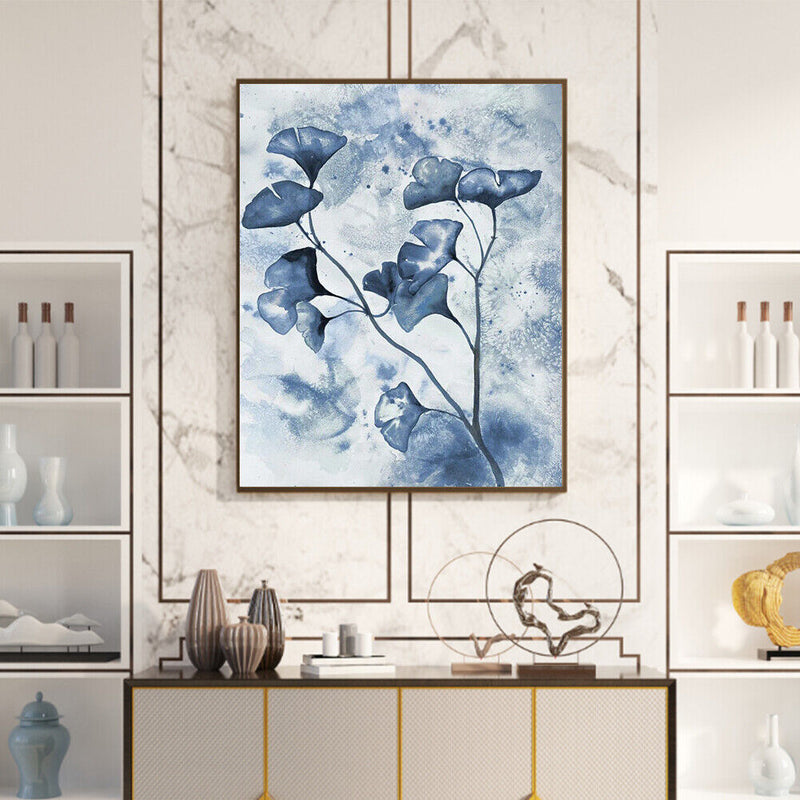 Ink Ginkgo Leaf Oil Paint By Numbers Kit DIY Home Decoration Gift Wall Pict