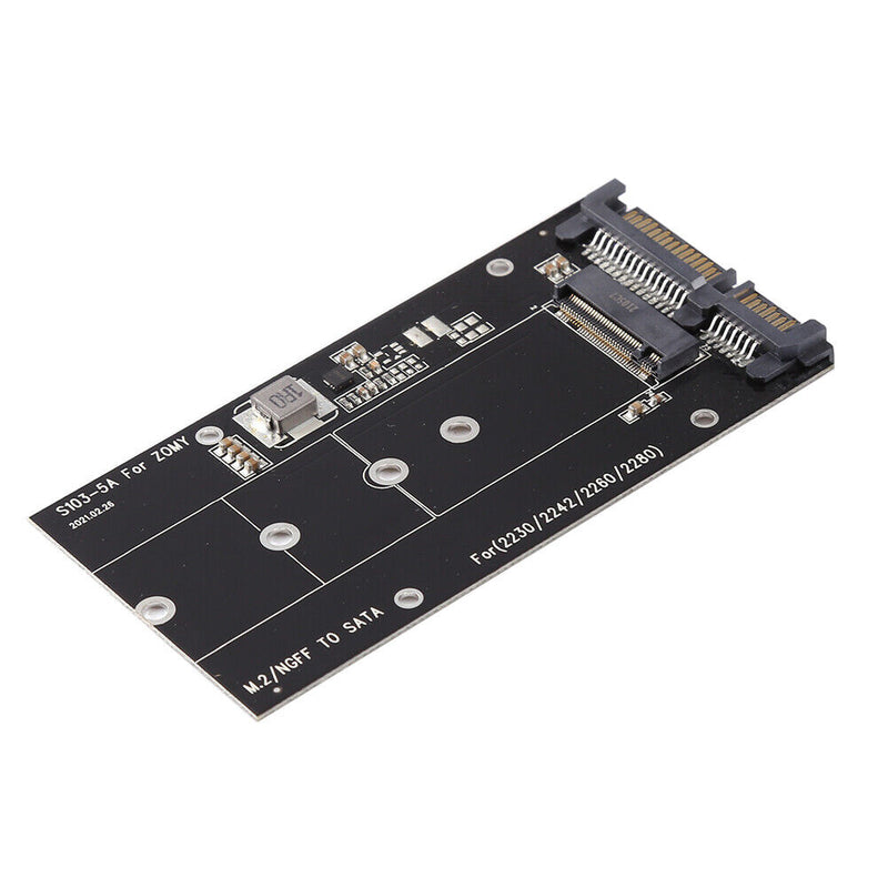 B Key M.2 NGFF SSD to 2.5in SATA  Converter Adapter Card 2230-2280