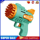 Bubble Guns Toys 29 Holes Electric Bubbles Machine for Kids Play (Green)