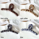Girls Barrette Leopard Hairpins Faux Fur Hair Claws Plush Hair Clip Hairgrips