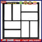 Garden Walk Pavement Mold DIY Manually Paving Brick Concrete Molds (Square)