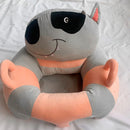 Baby Sofa Support Seat Cover Plush Learning To Sit Feeding Chair (Dog) Newly