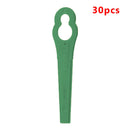 30pcs Grass Trimmer Plastic Blades Lawn Mower Garden Cutter Tool (Green)