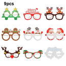 Photo Props Christmas Dress Party Decoration Glasses Frame Xmas Ornaments